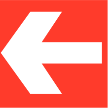 sticker-pictogram-pijl-rood
